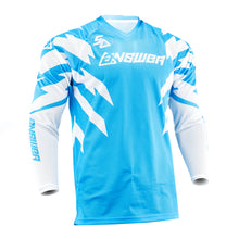 Load image into Gallery viewer, Answer 26 LE Syncron Rizz Vented Jersey Cyan/White/Black Youth - Large