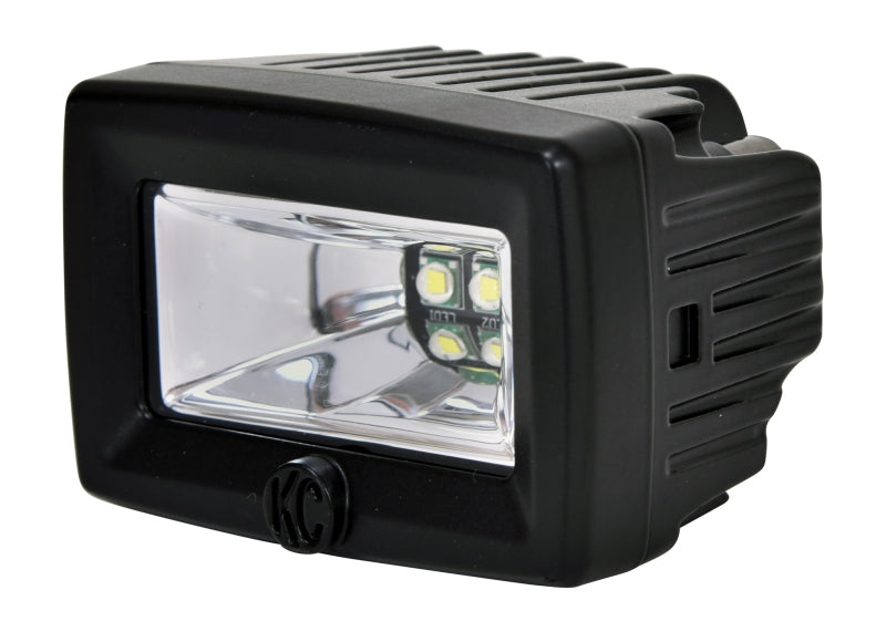 KC HiLiTES C-Series 2in. C2 LED Light 20w Area Flood Beam (Pair Pack System) - Black KCL328