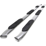 PRO TRAXX 5 Oval Wheel to Wheel Nerf Step Bars; Stainless Steel;