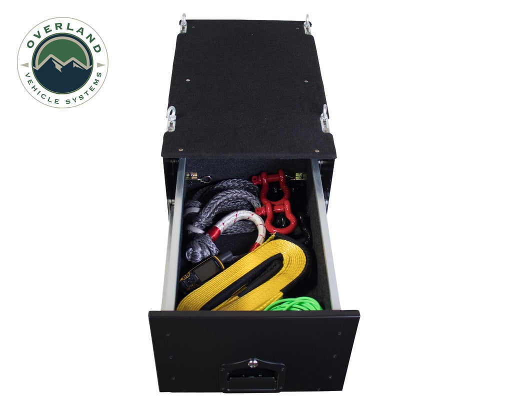 Camping Storage Box Cargo Box With Slide Out Drawer Overland Vehicle Systems