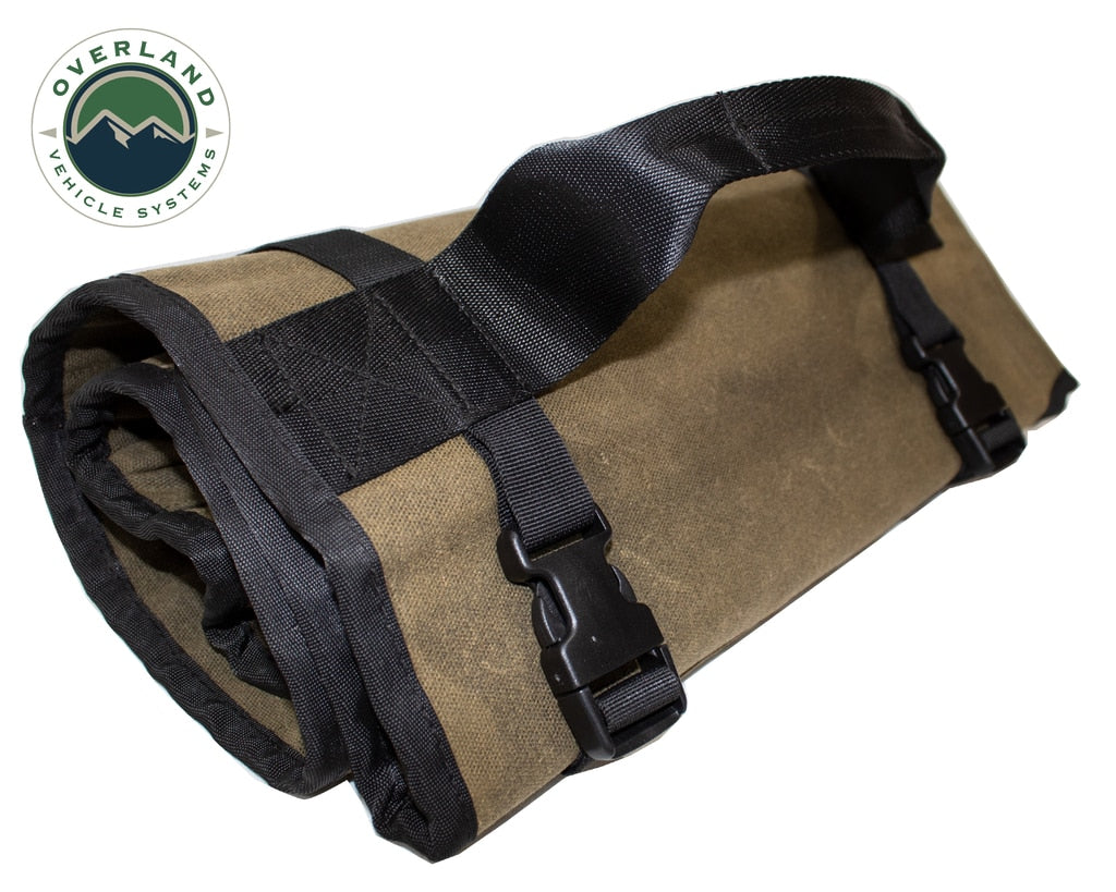 Rolled General Tool Storage Bag - Waxed Canvas Overland Vehicle Systems - Overland Vehicle Systems 21079941 HYDZ_21079941