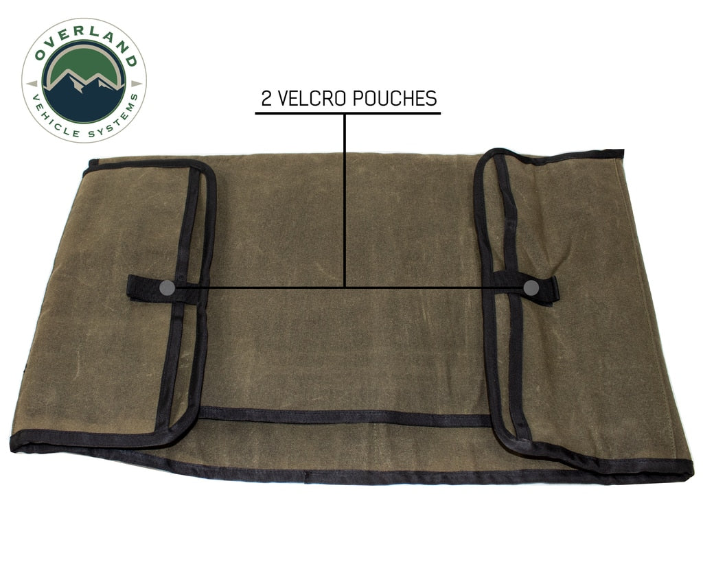 Rolled General Tool Storage Bag - Waxed Canvas Overland Vehicle Systems - Overland Vehicle Systems 21079941 HYDZ_21079941