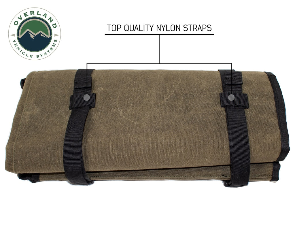 Rolled General Tool Storage Bag - Waxed Canvas Overland Vehicle Systems - Overland Vehicle Systems 21079941 HYDZ_21079941