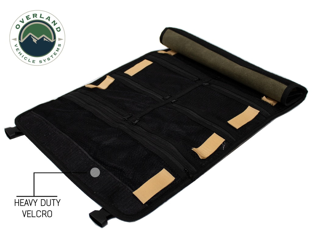 Rolled Bag First Aid - Waxed Canvas First Aid Bag for Car Overland Vehicle Systems - Overland Vehicle Systems 21109941 HYDZ_21109941