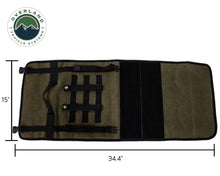 Load image into Gallery viewer, Rolled Bag First Aid - Waxed Canvas First Aid Bag for Car Overland Vehicle Systems - Overland Vehicle Systems 21109941 HYDZ_21109941