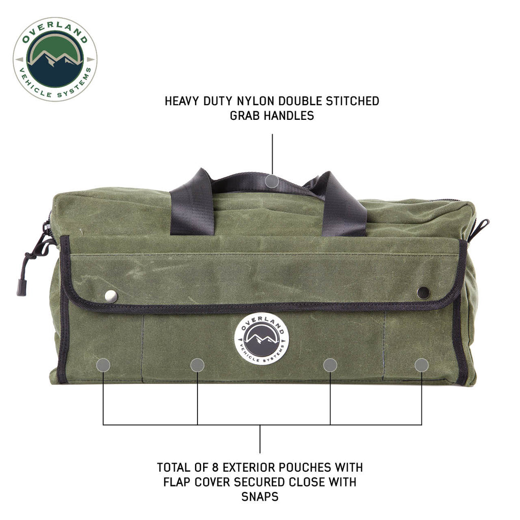 Organize With Overland Vehicle Systems Wax Canvas Small Duffle Bag Overland Vehicle Systems - Overland Vehicle Systems 21169941 HYDZ_21169941