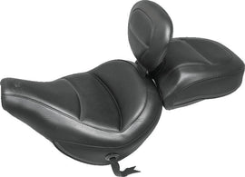 Mustang 18-21 Harley Heritage Classic Standard Deluxe Touring Solo Seat w/Driver Backrest - Black MMP79330