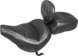 Mustang 18-21 Harley Heritage Classic Standard Deluxe Touring Solo Seat w/Driver Backrest - Black