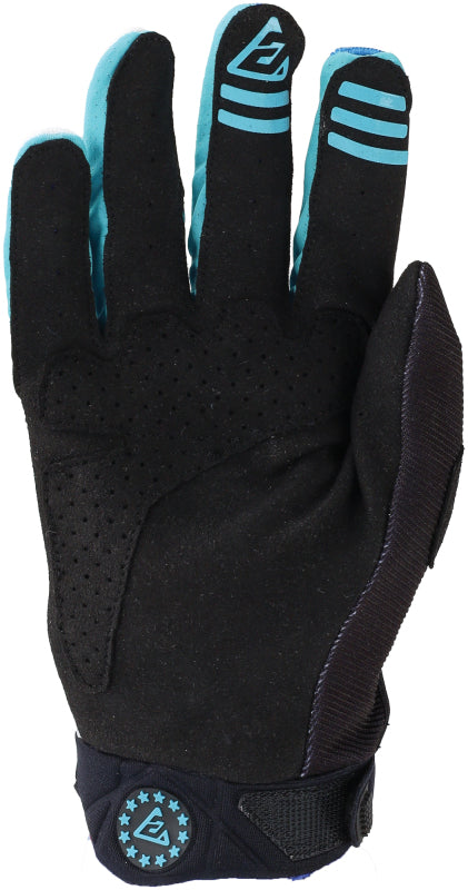 Answer 25 Peak Flo Gloves Black/Blue/White - Large ANS442791