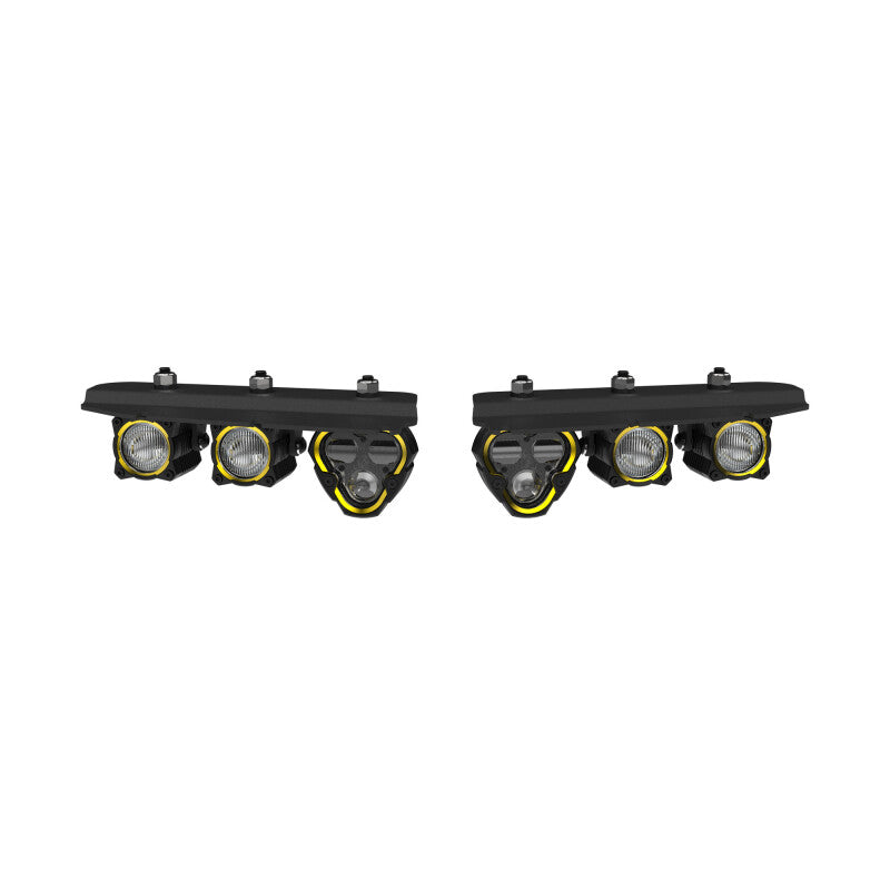 KC HiLiTES 2021+ Ford Bronco FLEX ERA 3 Dual Mode SAE Fog Light Pocket Kit KCL97168