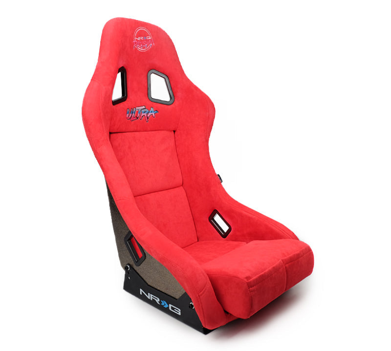 NRG FRP Bucket Seat ULTRA Edition - Medium (Red Alcantara/Pearlized Back) NRGFRP-303RD-ULTRA