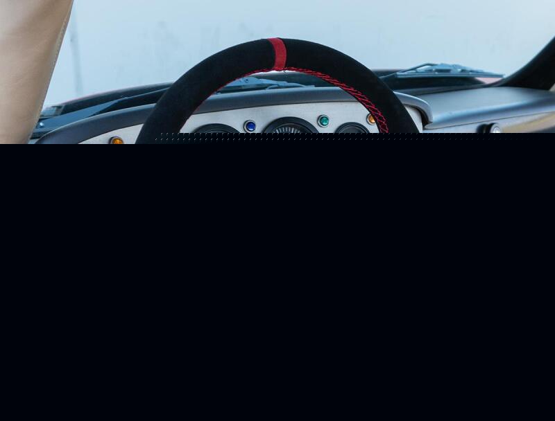 PRP Suede D-Shape Steering Wheel - Red PRPG253