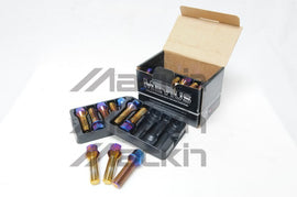 Wheel Mate Mevius 17 Hex Lug Bolt Set of 20 - Black 14x1.25 40mm Cone 60 DEG TAP WHM40592B