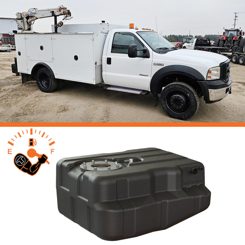Titan Fuel Tanks 99-10 Ford F-350/F-450 Narrow Frame 40 Gallon After-Axle Utility Fuel Tank TFT8020099