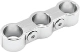 Bikers Choice Chrome Plain Oil Hose Separator For 3 Hoses