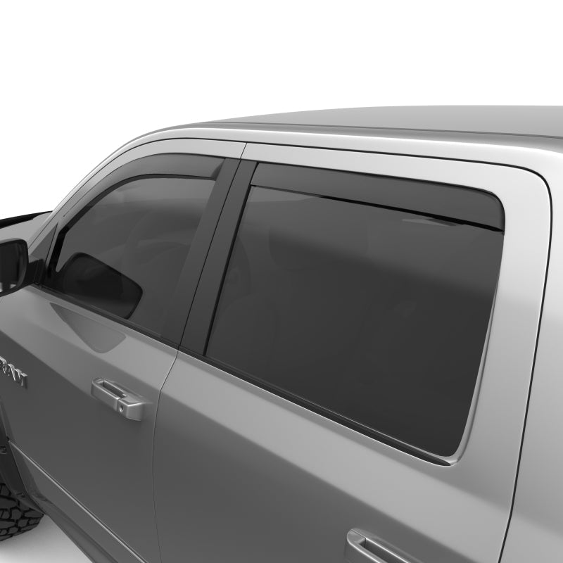 EGR 09-13 Dodge Ram 1500/2500/3500 Crew Cab In-Channel Window Visors - Set of 4 - Matte (572755) EGR572755