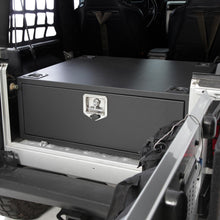 Load image into Gallery viewer, Security Storage Vault 07-18 Wrangler JK 2 And 4 DR Rear Lockable Storage Box Smittybilt