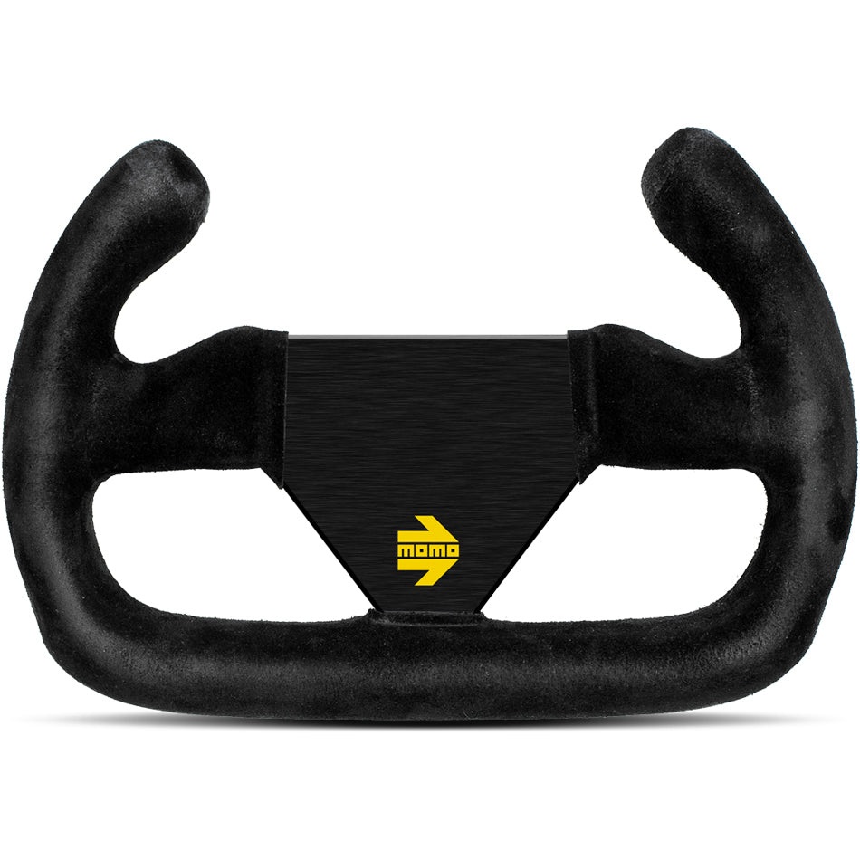 MOD 27 Cut Steering Whel Black Suede Cut - MOMO Tuning & Safety R1925C/27S