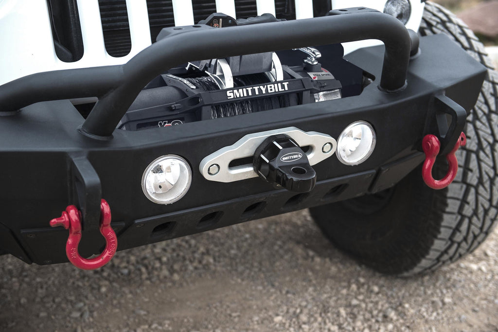 Winch Shackle Aluminum For 3/4 Inch and 7/8 Inch D-Rings Black Powdercoat Smittybilt