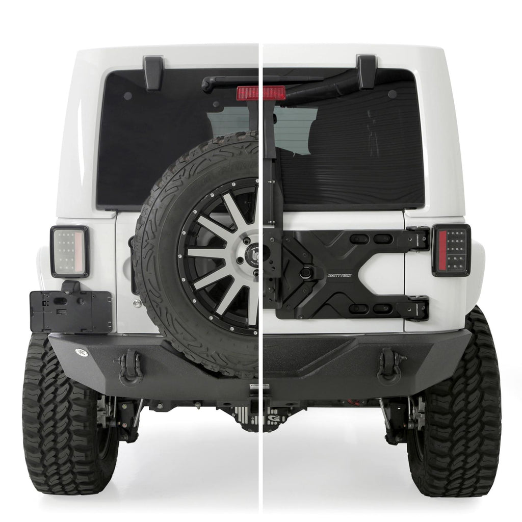 Pivot HD Tire Carrier for 07-18 Jeep Wrangler JK Smittybilt