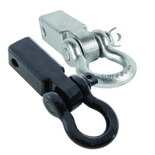 Load image into Gallery viewer, Receiver Hitch D-Ring 3/4 Inch 4.75 Ton Rating Fits 2 Inch Receiver Black Smittybilt