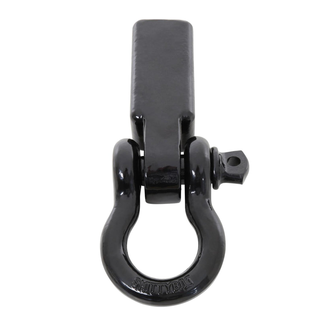 Receiver Hitch D-Ring 3/4 Inch 4.75 Ton Rating Fits 2 Inch Receiver Black Smittybilt