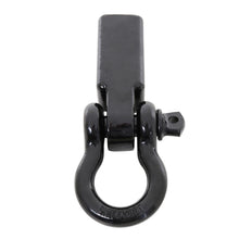 Load image into Gallery viewer, Receiver Hitch D-Ring 3/4 Inch 4.75 Ton Rating Fits 2 Inch Receiver Black Smittybilt