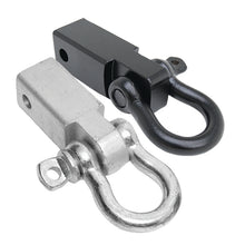 Load image into Gallery viewer, Receiver Hitch D-Ring 3/4 Inch 4.75 Ton Rating Fits 2 Inch Receiver Zinc Smittybilt