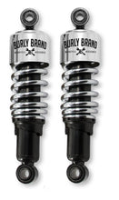 Load image into Gallery viewer, Burly Brand XL Shocks 10.5in - Chrome BURB28-1201