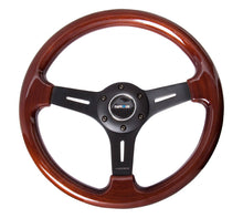 Load image into Gallery viewer, NRG Classic Wood Grain Steering Wheel (330mm) Wood Grain w/Matte Black 3-Spoke Center NRGST-015-1BK