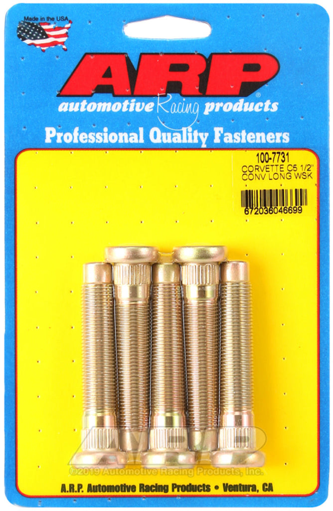 ARP Chevrolet Corvette C5 Long 1/2in Wheel Stud Kit ARP100-7731