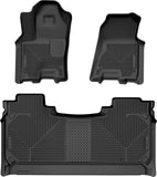 Husky Liners 2025 RAM 1500 CC Weatherbeater Front & 2nd Seat Floorliner (3pc Set) - Blk