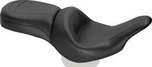 Load image into Gallery viewer, Mustang 00-15 Harley Softail Std Rear Tire Wide Touring Solo Seat w/Driver Backrest w/Studs - Black
