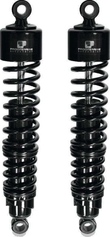 Progressive Harley 413 Series Shocks 15.0in - Black PGR413-4041B