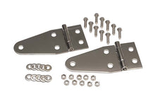 Load image into Gallery viewer, Jeep CJ/YJ Hood Hinge Pair 55-95 CJ and Wrangler YJ Polished Silver Kentrol