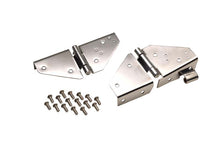 Load image into Gallery viewer, Jeep CJ/YJ Windshield Hinge Pair 76-95 CJ and Wrangler YJ Polished Silver Kentrol
