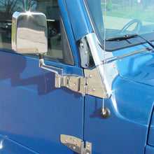 Load image into Gallery viewer, JEEP CJ/YJ/TJ Lower Door Hinge Pair 76-06 CJ Wrangler YJ/TJ Polished Silver Kentrol