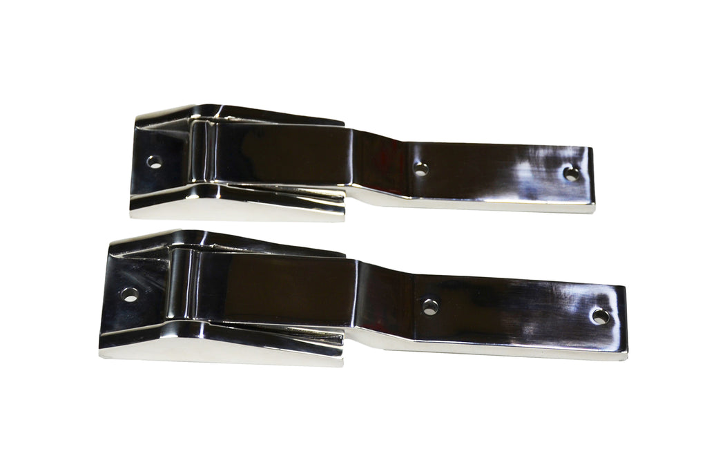 Jeep TJ Tailgate Hinge Pair 97-04 Wrangler TJ Polished Silver Kentrol