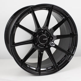 Enkei TS10 17x8 5x114.3 45mm Offset 72.6mm Bore Black Wheel ENK499-780-6545BK