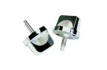 Load image into Gallery viewer, Jeep CJ/YJ Windshield Knobs Pair 76-95 CJ and Wrangler YJ Polished Silver Kentrol