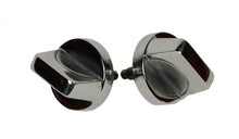 Load image into Gallery viewer, Jeep CJ/YJ Windshield Knobs Pair 76-95 CJ and Wrangler YJ Polished Silver Kentrol
