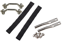 Load image into Gallery viewer, Jeep TJ Polished Stainless Door Strap Kit For Wrangler TJ Polished Stainless Steel Kentrol