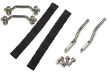 Kentrol Jeep CJ/YJ Door Strap Kit For 76-95 Jeep CJ/YJ Polished Stainless Steel Kentrol