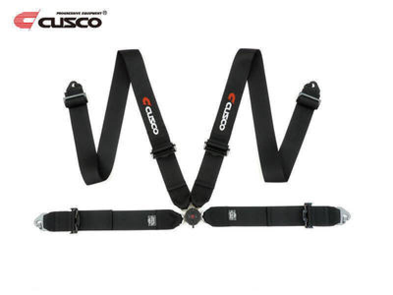 Cusco Universal 4 Point 3in Shoulder 3in Lap w/ Eyebolts (7/16-20UNF Thread) Racing Harness - Black CUS00B CRH N4BK
