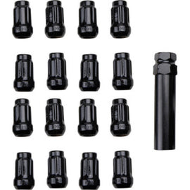 ITP Lug Nuts (Box of 16) w/ Key - 12x1.25 Splined 60 Deg Taper - Black