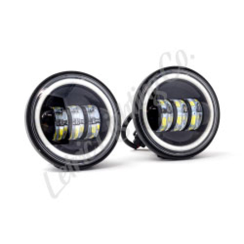 Letric Lighting 4.5in Passing Lamps W/Halo Blk LETLLC-LPL-BH