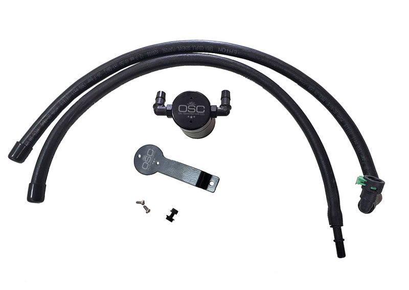 J&L 2020-2024 Ford Explorer 2.3L EcoBoost Driver Side Oil Separator 3.0 - Black Anodized JLT3055D-B