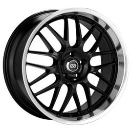 Enkei Lusso 18x9 40mm Offset 5x114.3 Bolt Pattern 72.6 Bore Black w/ Machined Lip Wheel ENK469-890-6540BK