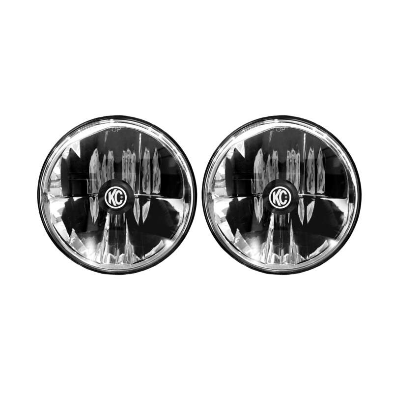 KC HiLiTES 97-06 Jeep TJ/Univ. 7in. Gravity LED H4 DOT Approved Replac. Headlight (Pair Pack System) KCL42361
