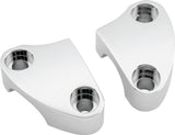 Bikers Choice 1974-2011 Chrome Smooth Riser Clamps Pr